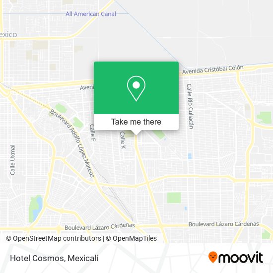 Hotel Cosmos map