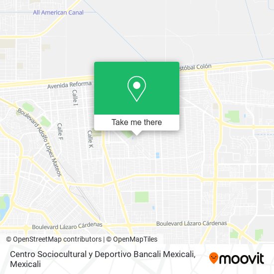Centro Sociocultural y Deportivo Bancali Mexicali map