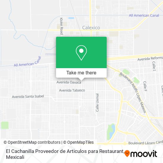 El Cachanilla Proveedor de Articulos para Restaurant map