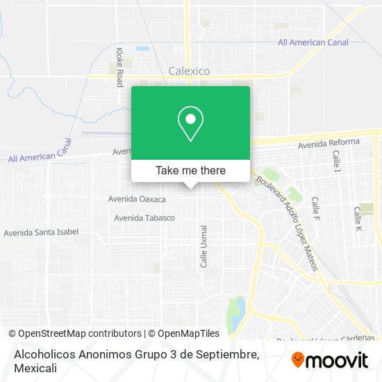 Alcoholicos Anonimos Grupo 3 de Septiembre map