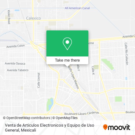 Venta de Articulos Electronicos y Equipo de Uso General map