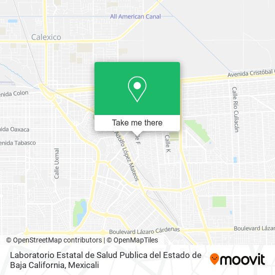 Laboratorio Estatal de Salud Publica del Estado de Baja California map