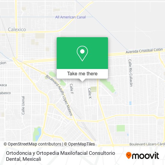 Mapa de Ortodoncia y Ortopedia Maxilofacial Consultorio Dental