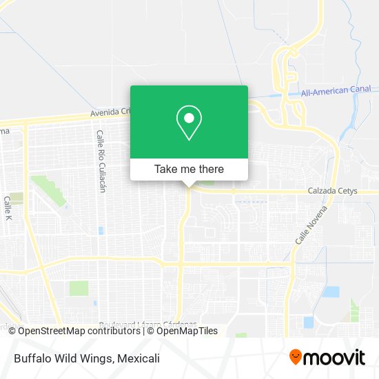 Buffalo Wild Wings map