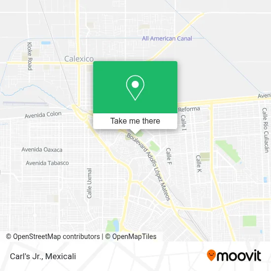 Carl's Jr. map