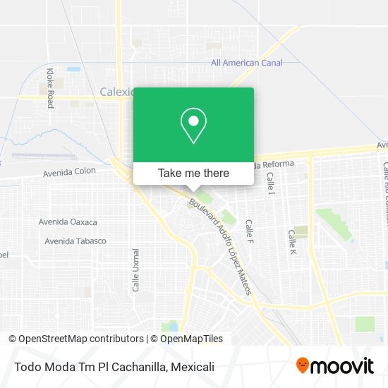 Mapa de Todo Moda Tm Pl Cachanilla