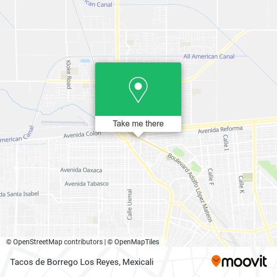 Tacos de Borrego Los Reyes map