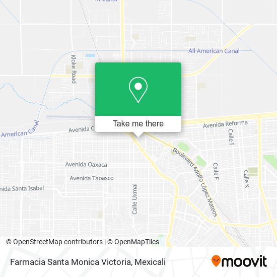 Farmacia Santa Monica Victoria map