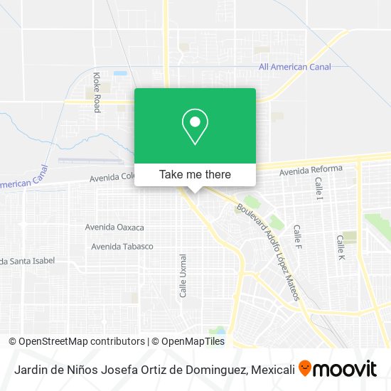 Jardin de Niños Josefa Ortiz de Dominguez map