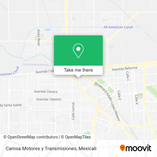 Camsa Motores y Transmisiones map