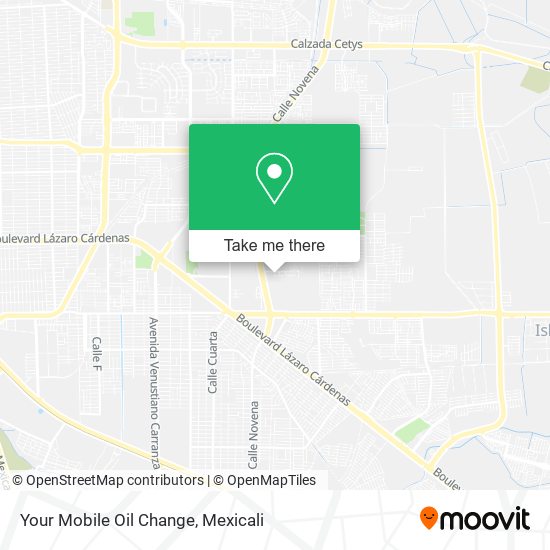 Your Mobile Oil Change map