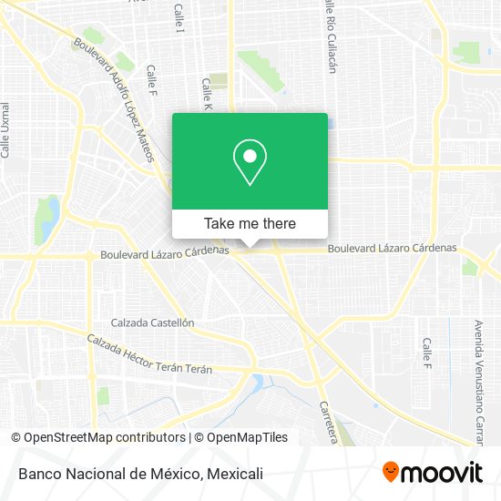 Mapa de Banco Nacional de México