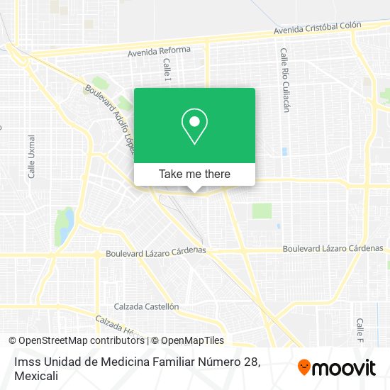 Mapa de Imss Unidad de Medicina Familiar Número 28