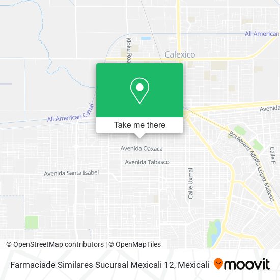 Farmaciade Similares Sucursal Mexicali 12 map