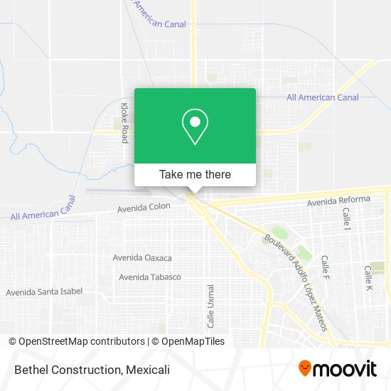 Bethel Construction map