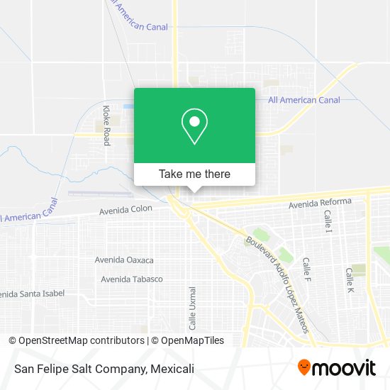 San Felipe Salt Company map