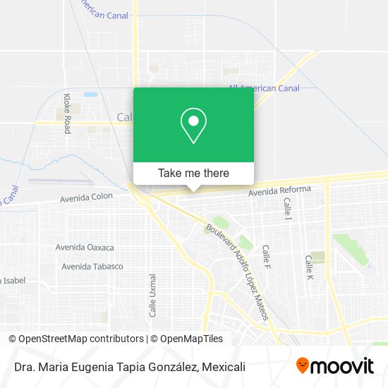 Dra. Maria Eugenia Tapia González map