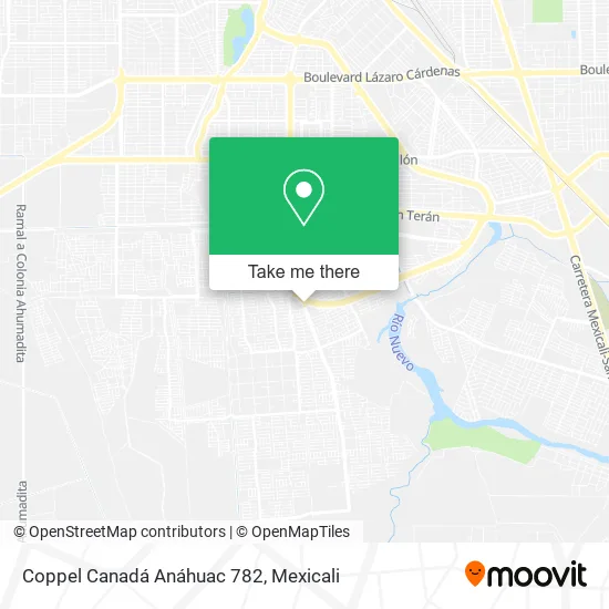 Mapa de Coppel Canadá Anáhuac 782