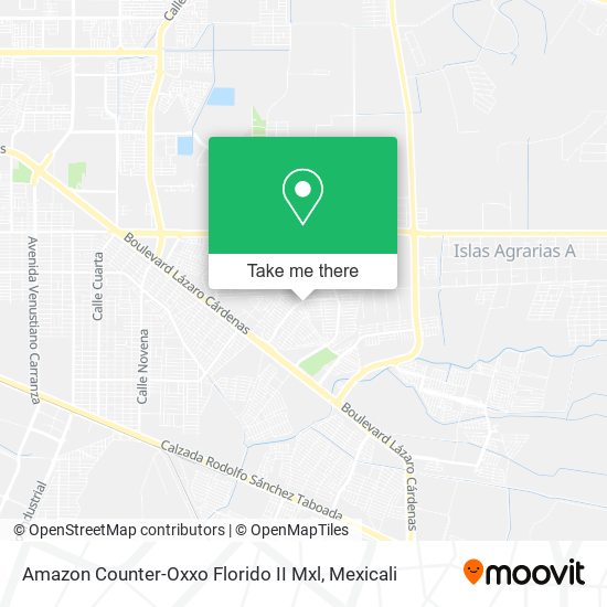 Amazon Counter-Oxxo Florido II Mxl map