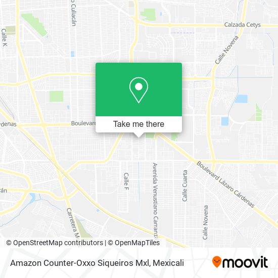 Amazon Counter-Oxxo Siqueiros Mxl map