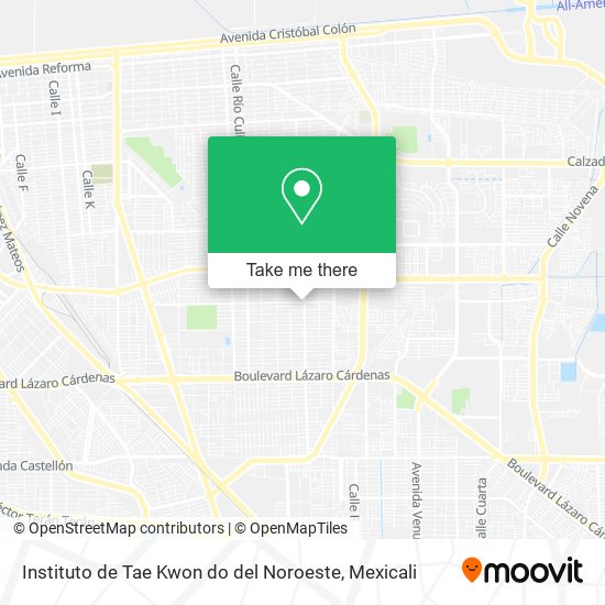 Instituto de Tae Kwon do del Noroeste map