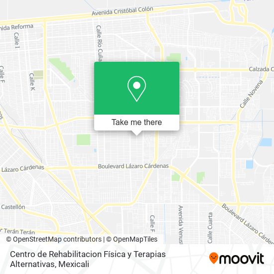 Mapa de Centro de Rehabilitacion Física y Terapias Alternativas