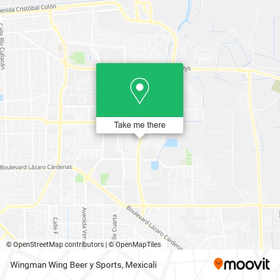 Wingman Wing Beer y Sports map