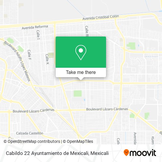 Mapa de Cabildo 22 Ayuntamiento de Mexicali