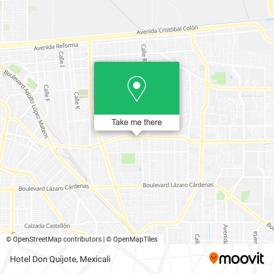 Hotel Don Quijote map