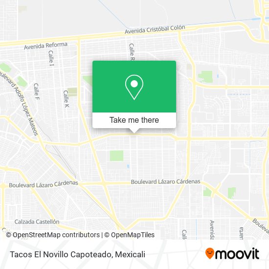 Tacos El Novillo Capoteado map