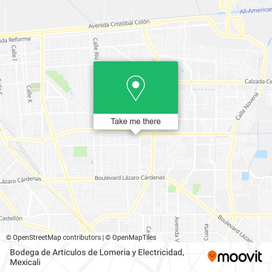 Mapa de Bodega de Artículos de Lomeria y Electricidad