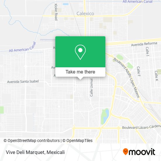 Vive Deli Marquet map