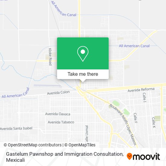 Gastelum Pawnshop and Immigration Consultation map