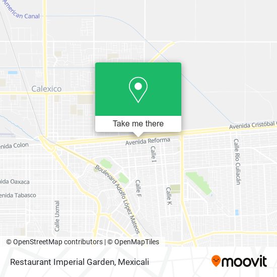 Restaurant Imperial Garden map