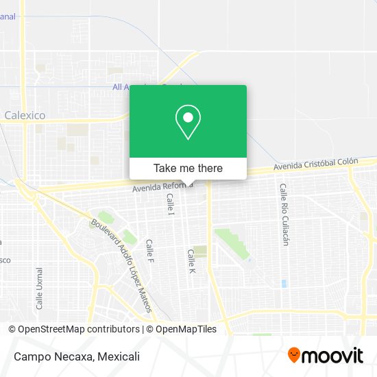 Mapa de Campo Necaxa