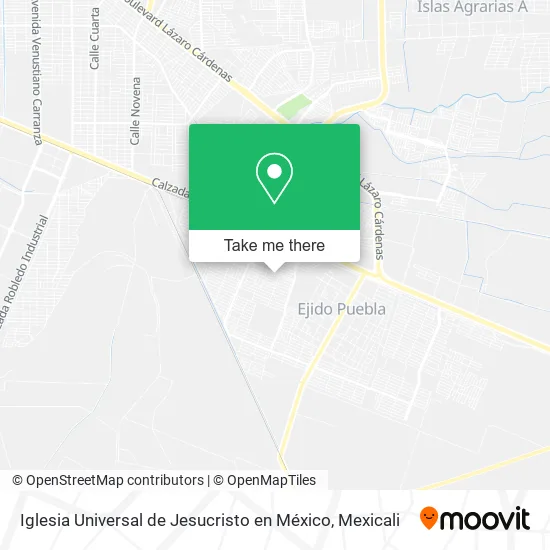 Iglesia Universal de Jesucristo en México map