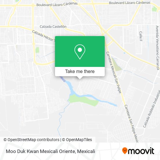 Moo Duk Kwan Mexicali Oriente map