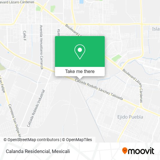 Calanda Residencial map