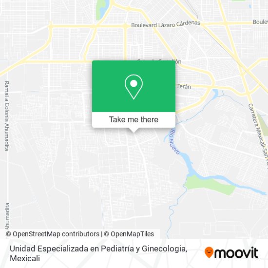 Unidad Especializada en Pediatría y Ginecologia map