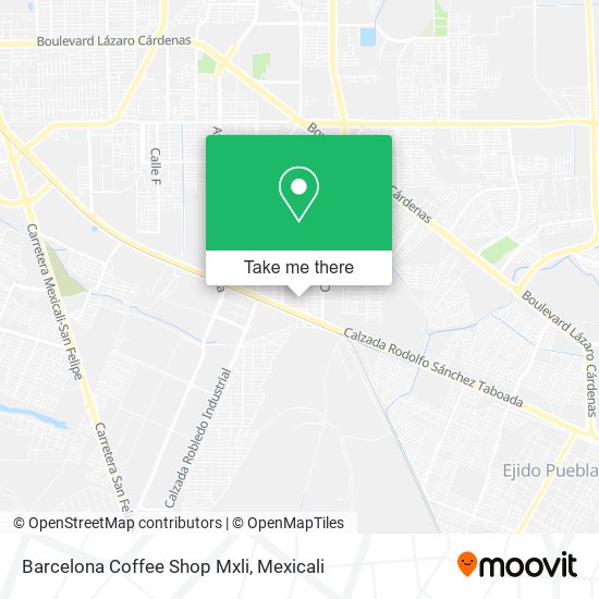 Barcelona Coffee Shop Mxli map