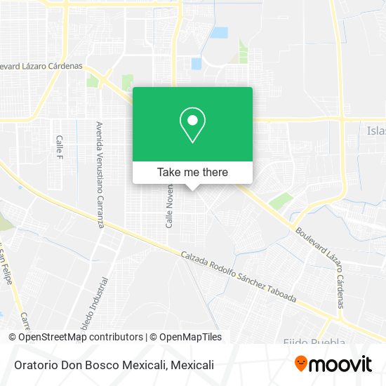 Mapa de Oratorio Don Bosco Mexicali