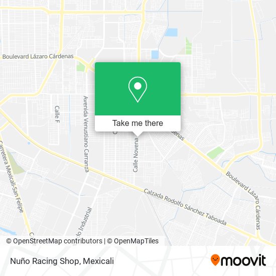 Nuño Racing Shop map