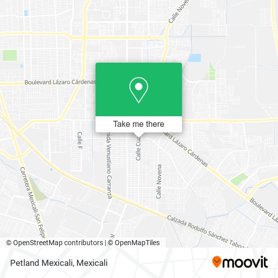 Petland Mexicali map