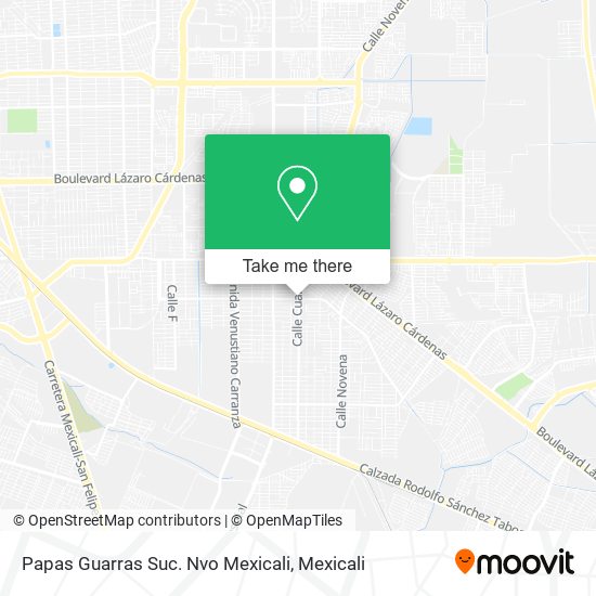 Papas Guarras Suc. Nvo Mexicali map