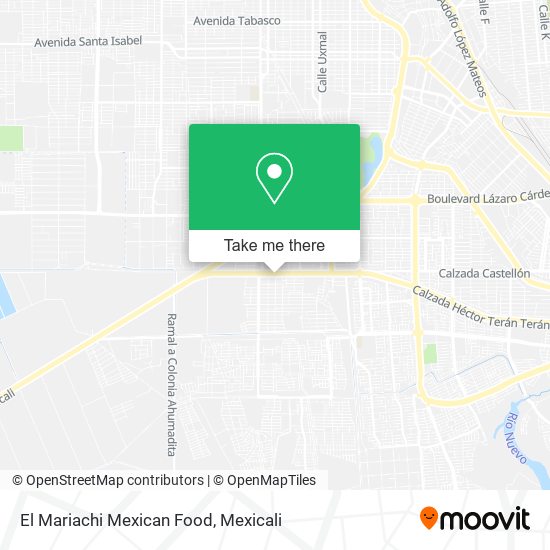 El Mariachi Mexican Food map