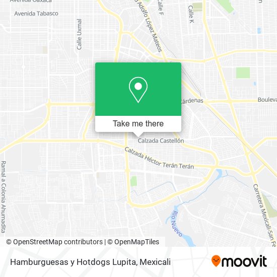 Mapa de Hamburguesas y Hotdogs Lupita