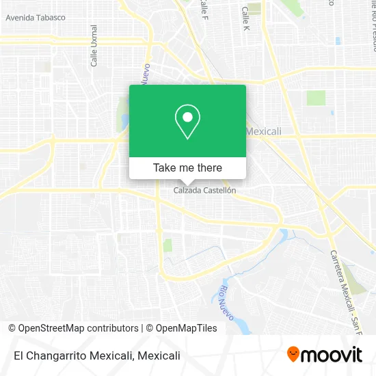 El Changarrito Mexicali map