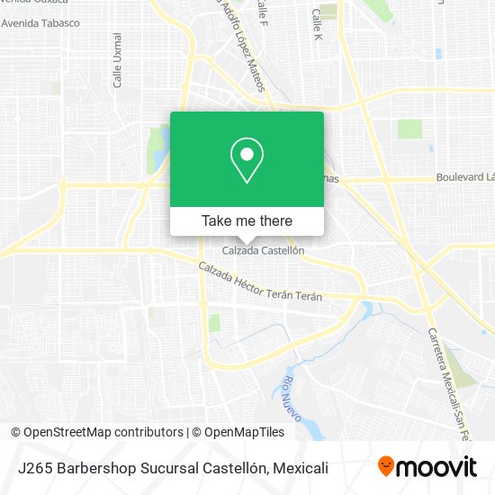 J265 Barbershop Sucursal Castellón map