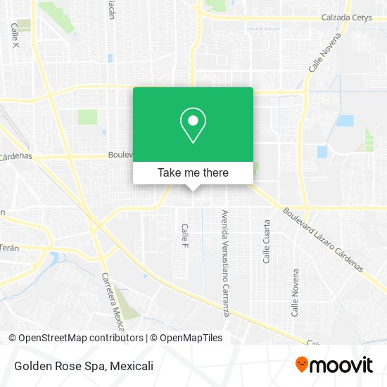 Mapa de Golden Rose Spa