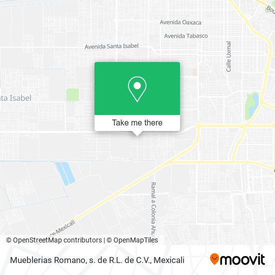 Mueblerias Romano, s. de R.L. de C.V. map